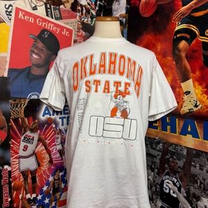 Vintage 90s‎ Oklahoma State OSU Cowboys NCAA Graphic T Shirt Sz Large
